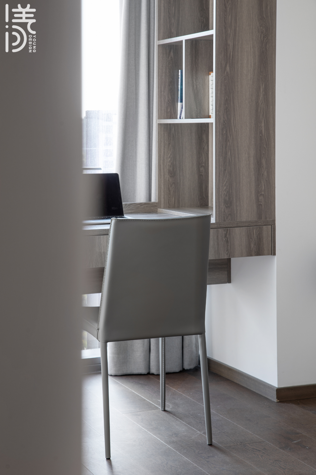 漾设计：125㎡现代住宅，高级灰+雾霾蓝，温柔高级的空间！-42