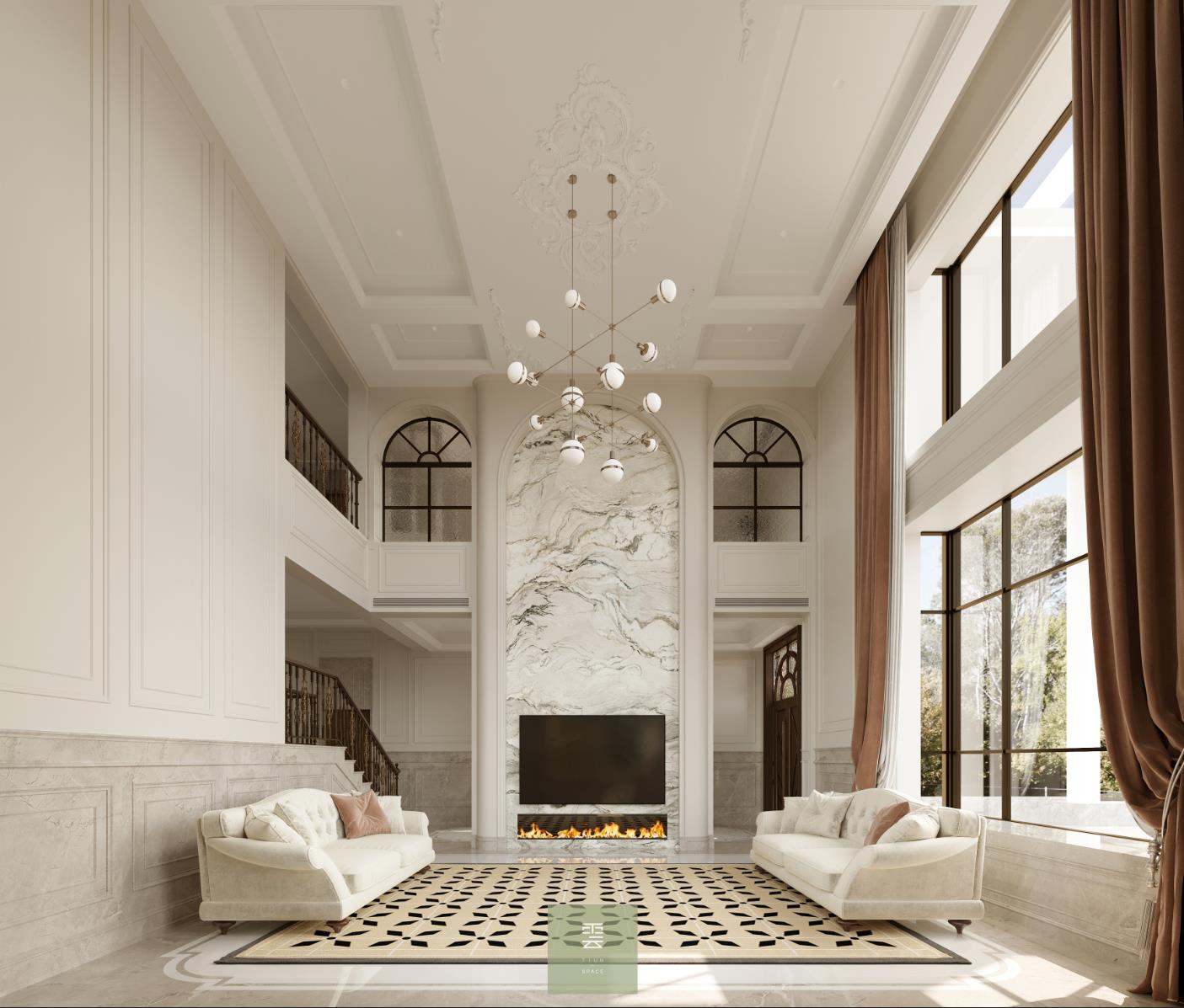 法式别墅设计丨中国惠州丨梯云空间设计-8