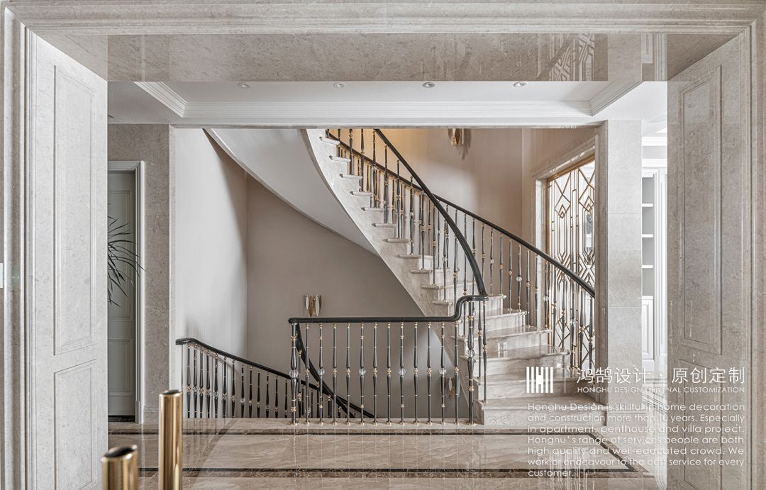 468㎡美式轻奢别墅,生活与艺术的完美融合-30