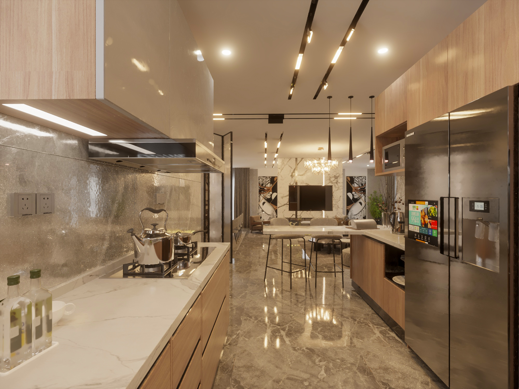 Apartment Kitchen Modern-1