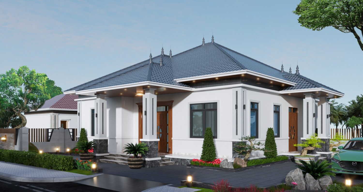 免费的Sketchup房屋外部模型丨Khanh Ha-1