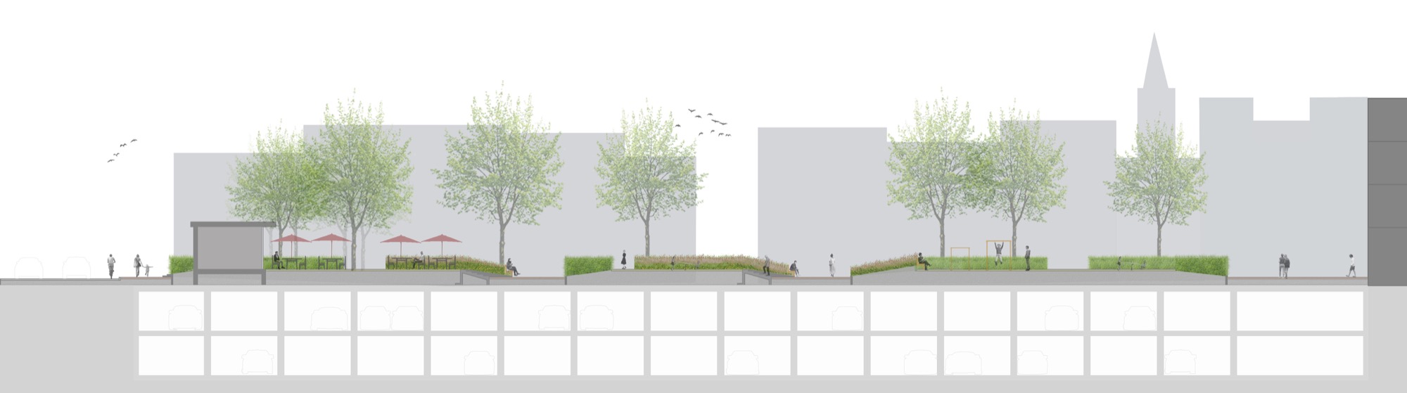 荷兰 Ede 市场广场绿色更新，打造多功能活动空间-22