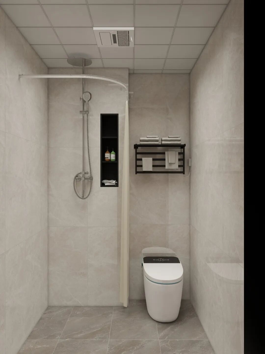 150平三居室现代简约北漂一家晒装修效果图大家都说阳台门洞绝美-20