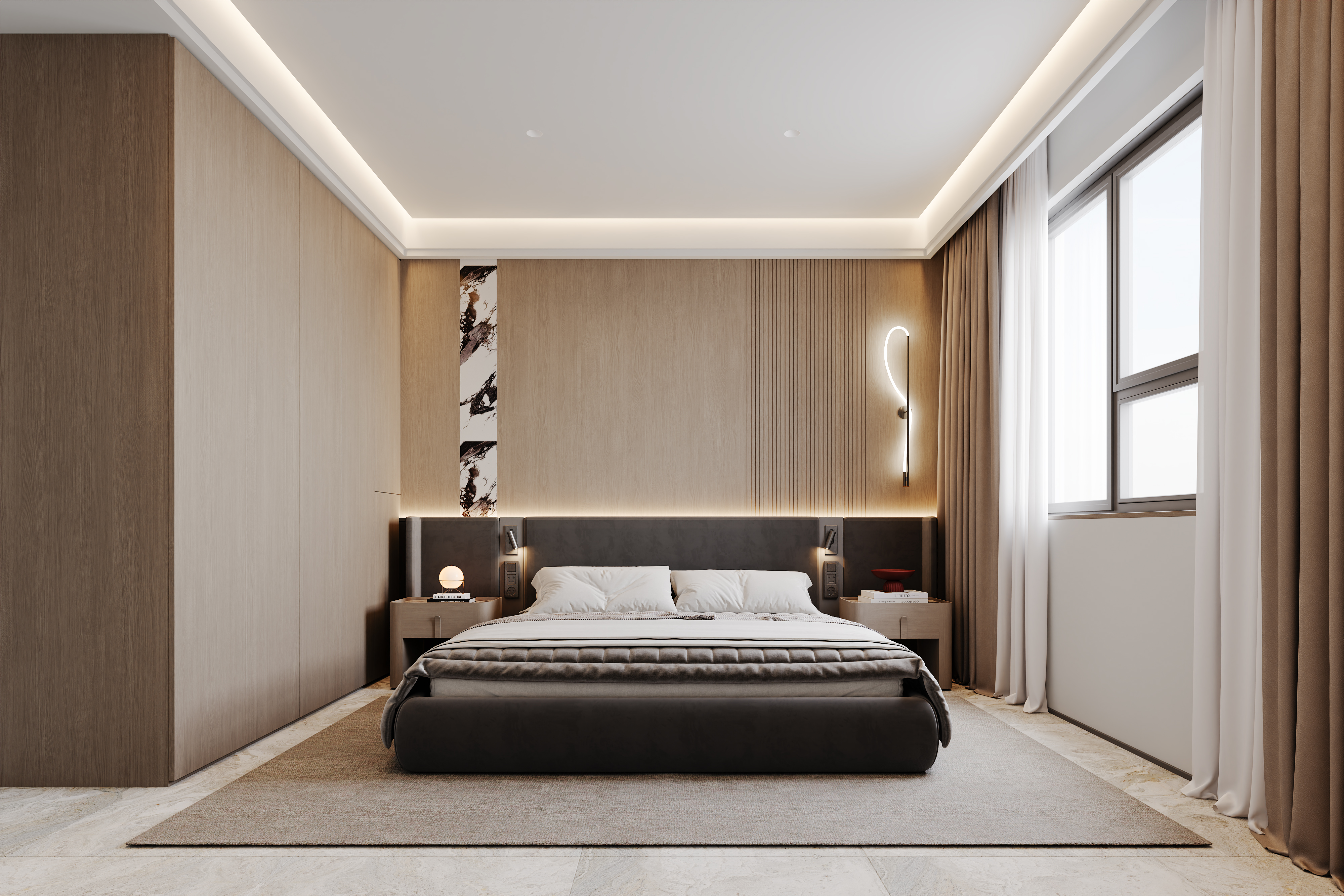 意式轻奢风平层家装-3