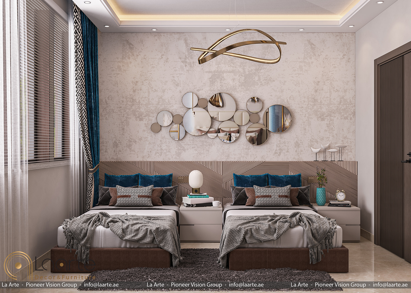 Anastasiya Gushchina丨酒店丨Bedroom Of Hotel Apartment ,United Arab Emirates-0