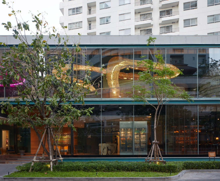 曼谷瑜伽馆用藤条打造“迷人宁静空间”-26