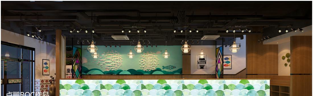 济南斗鱼阁鱼火锅,卢鹏(ROC LU)设计诠释独特室内风格-2