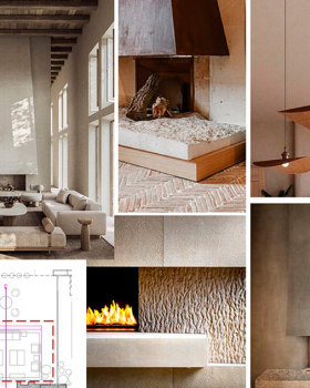 室内可视化前材料等物品选择案例丨设计工作室（未明确具体名称）