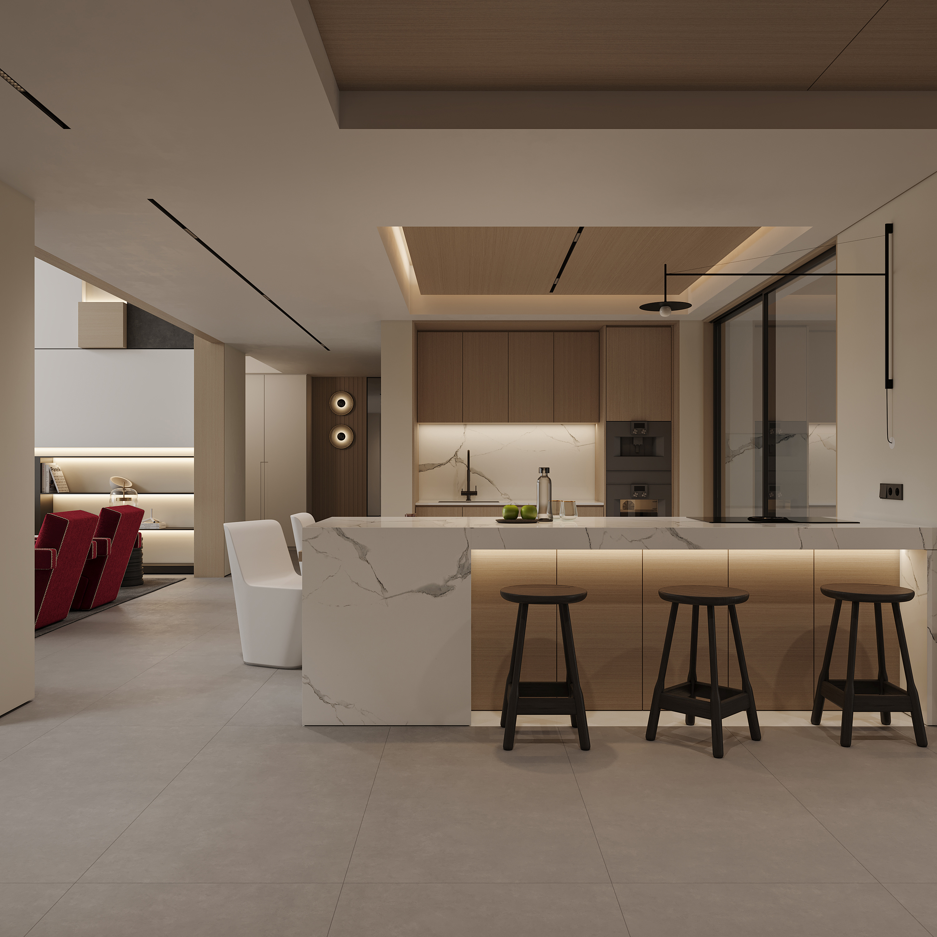 现代复式客餐厅丨中国南宁-13