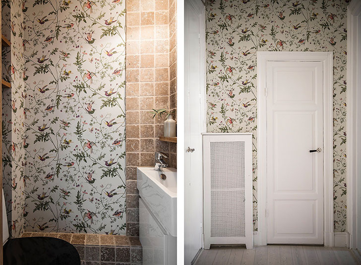 温馨暖色调的斯堪的纳维亚公寓设计-24