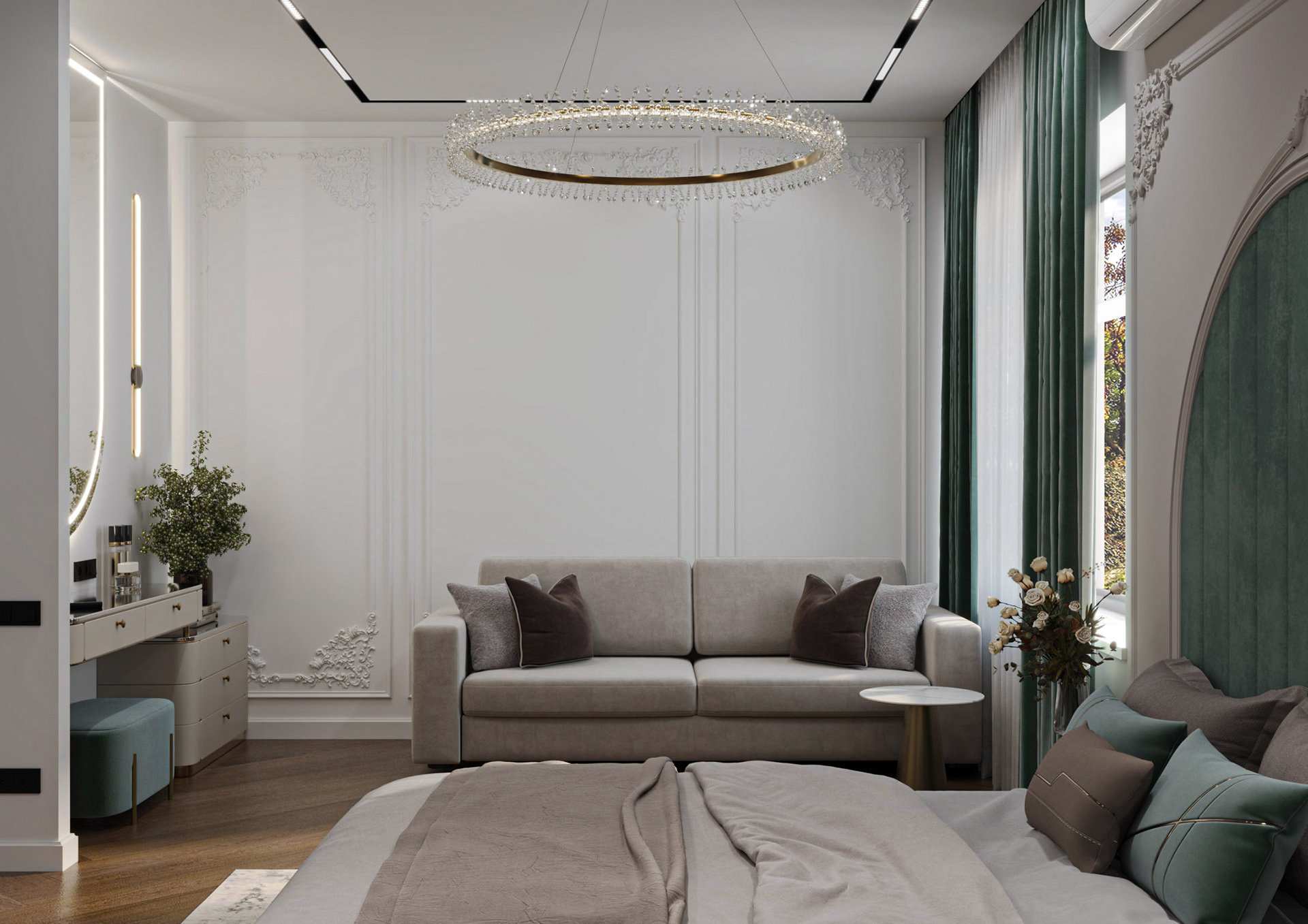Neoclassic apartment design-39
