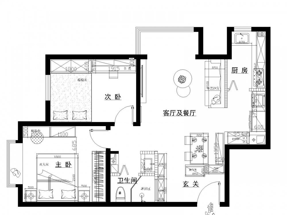朝上空间设计工作室 | 平层小宅的完美变身-2