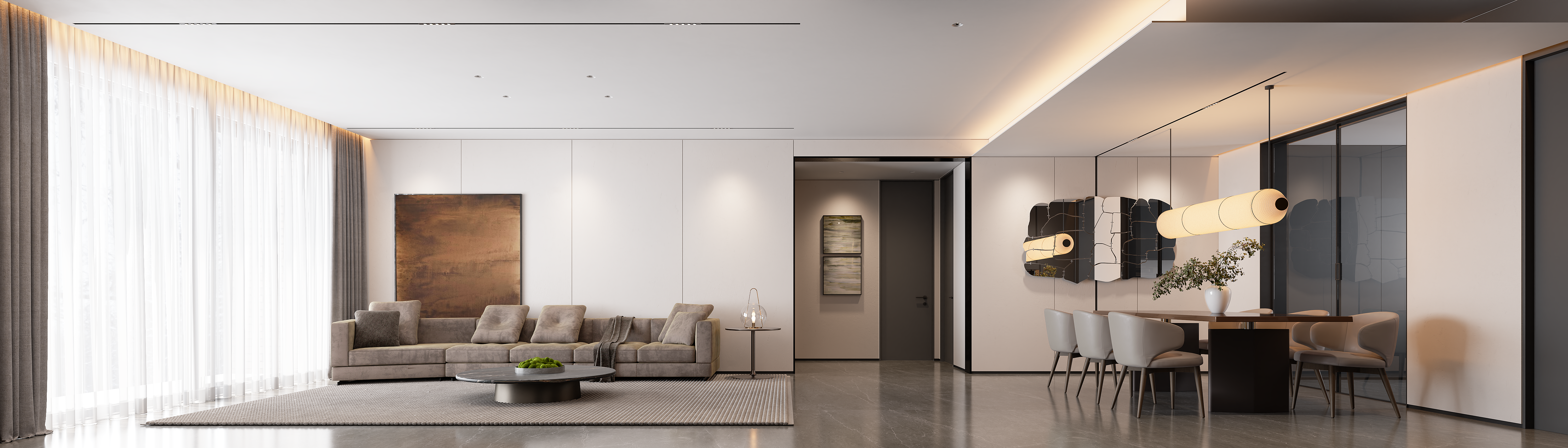 现代风平层带阳台-1