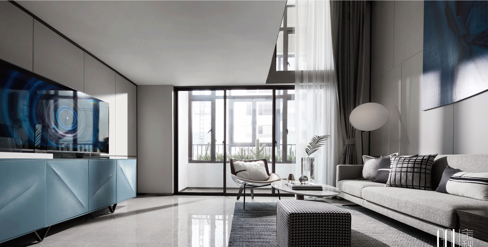 中央松湖 Loft 户型 E&F 室内设计-7