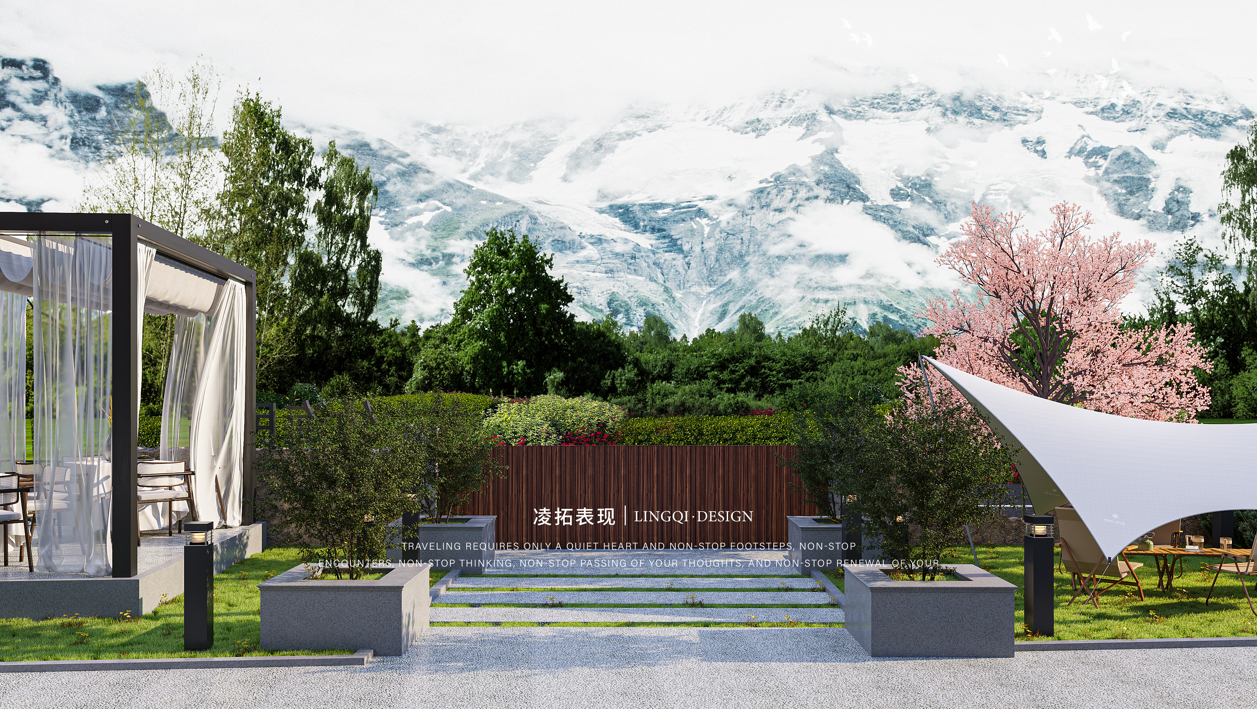 民宿外观效果图2-5