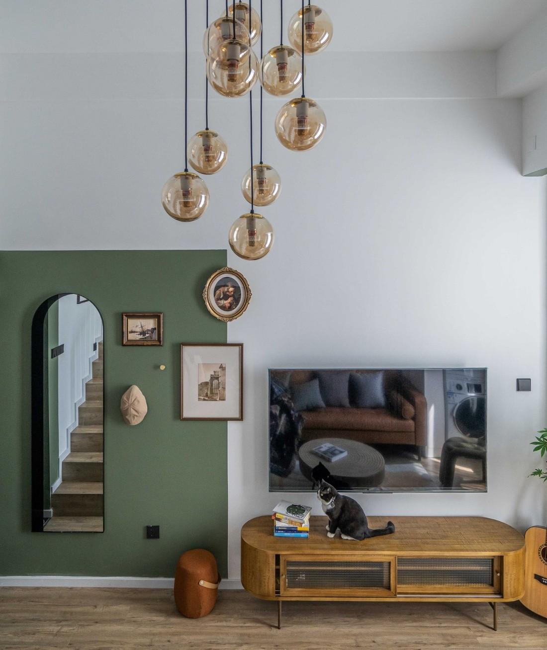 王一樹打造 76㎡中古风理想居所,优化空间动线与收纳-36