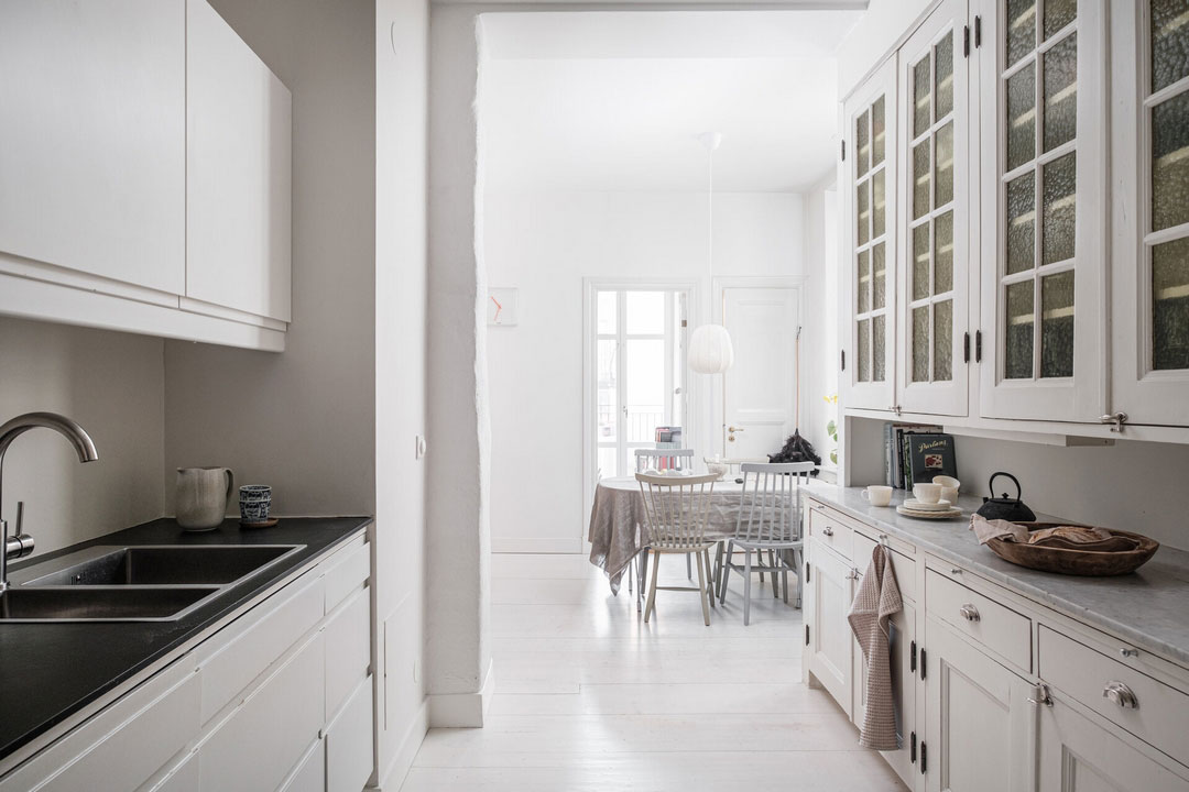 瑞典公寓的砖墙设计-12