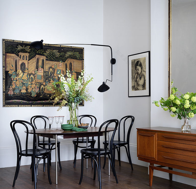 伦敦前艺术工作室的黄色厨房公寓-4