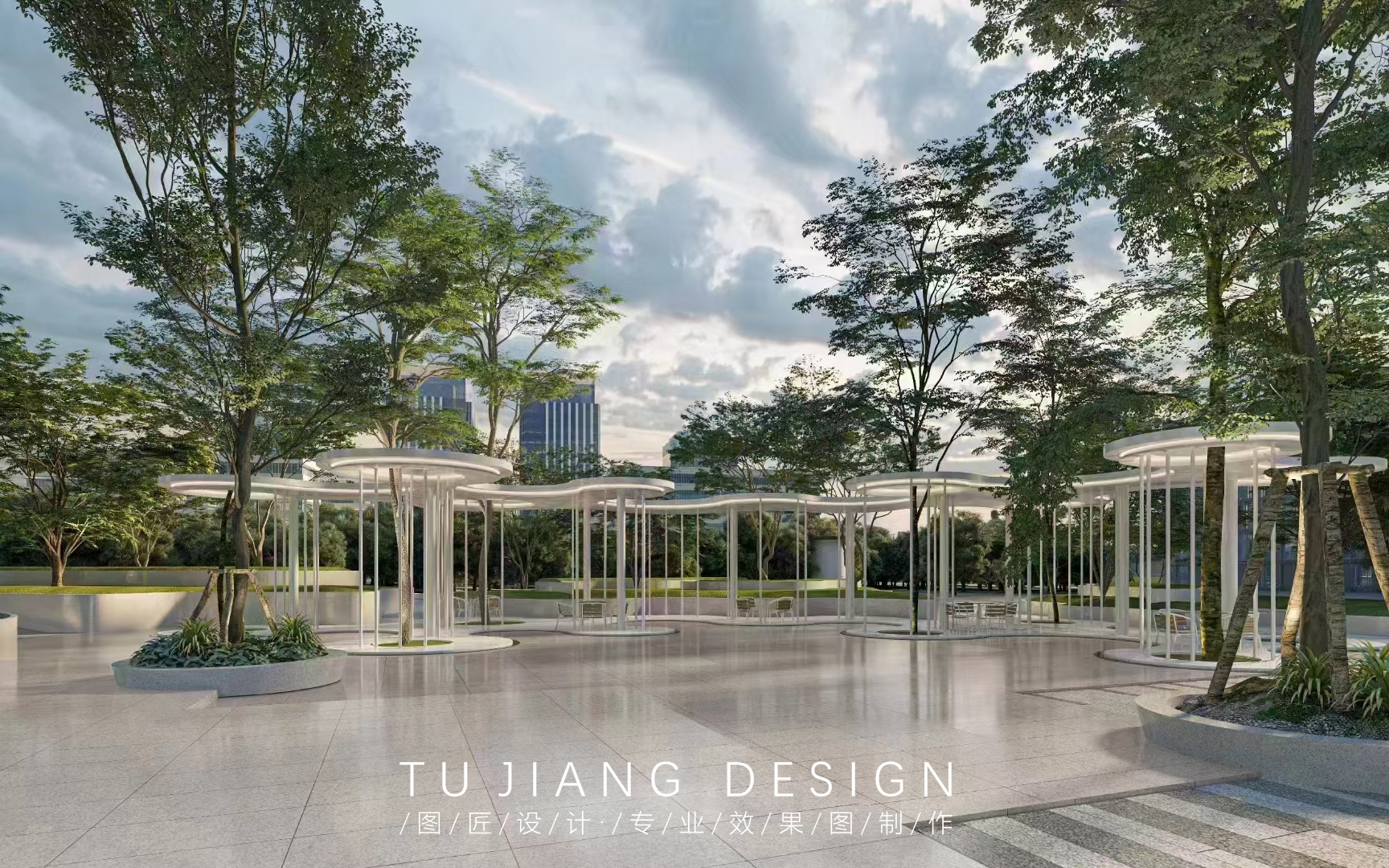 分享一组室外效果图案例-2