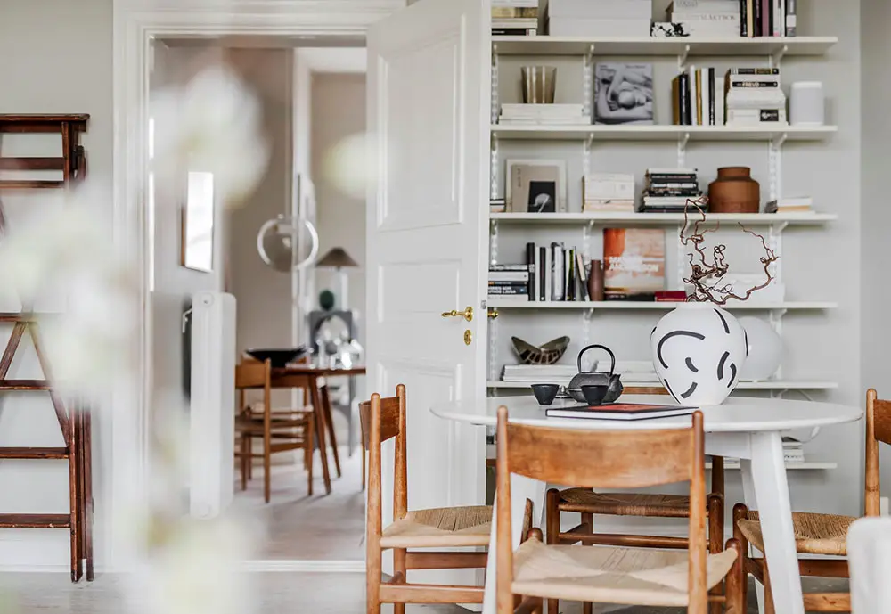 瑞典哥德堡优雅日式北欧风公寓设计-7