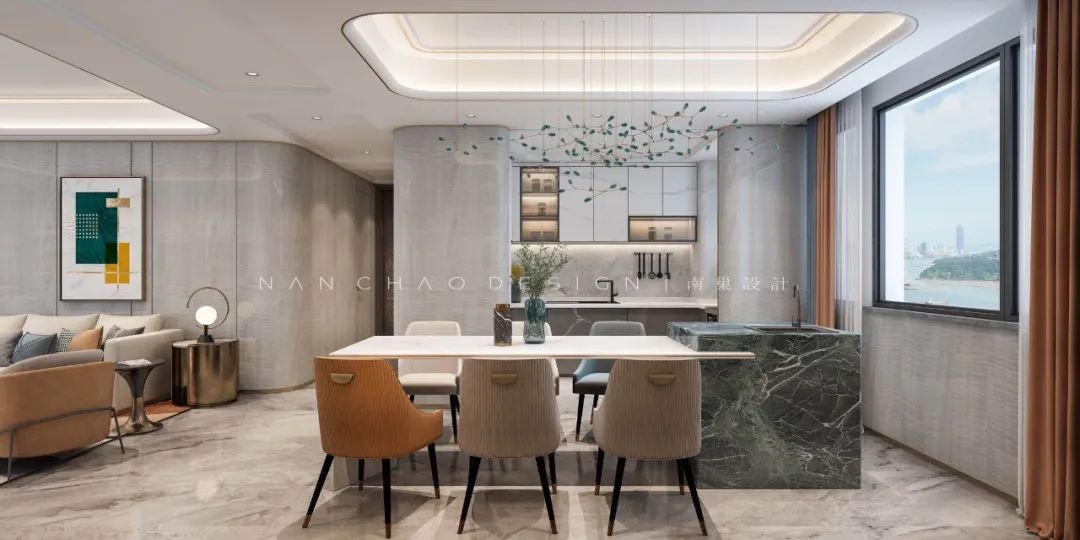 尚学领地 27#1702-05奢风,铸铝防爆门与大理石岩板的时尚碰撞-15