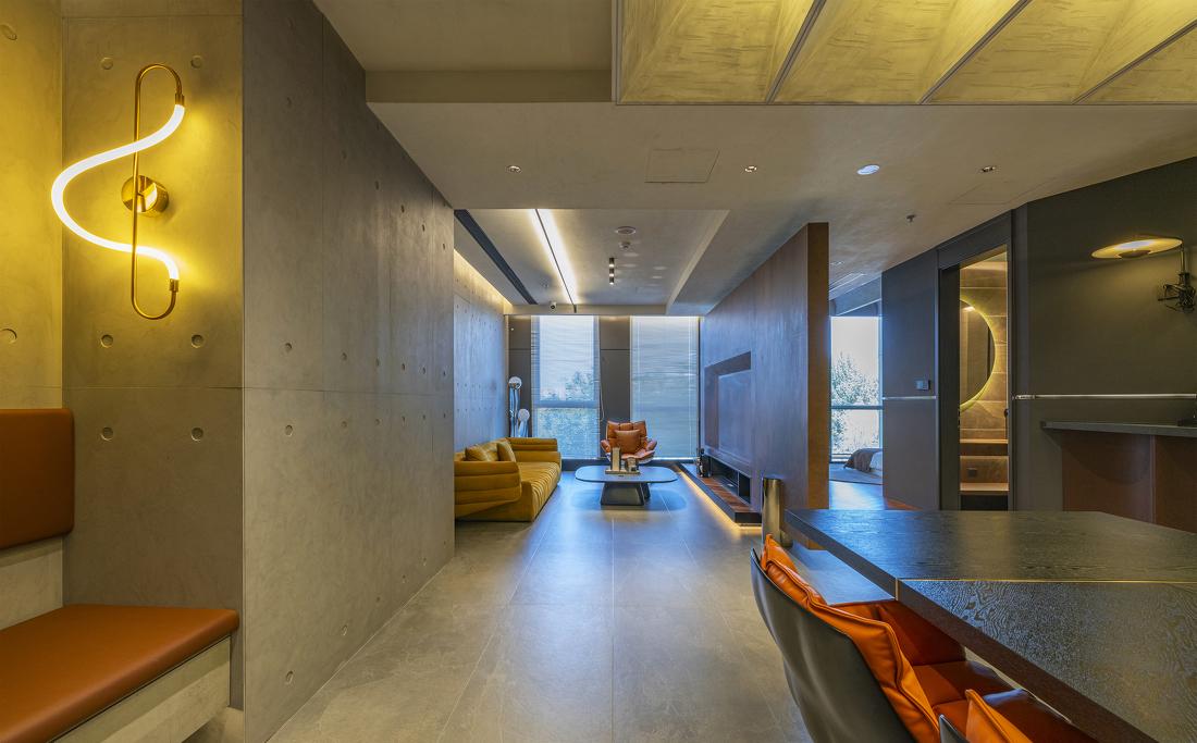 后现代工业风格独居设计-6