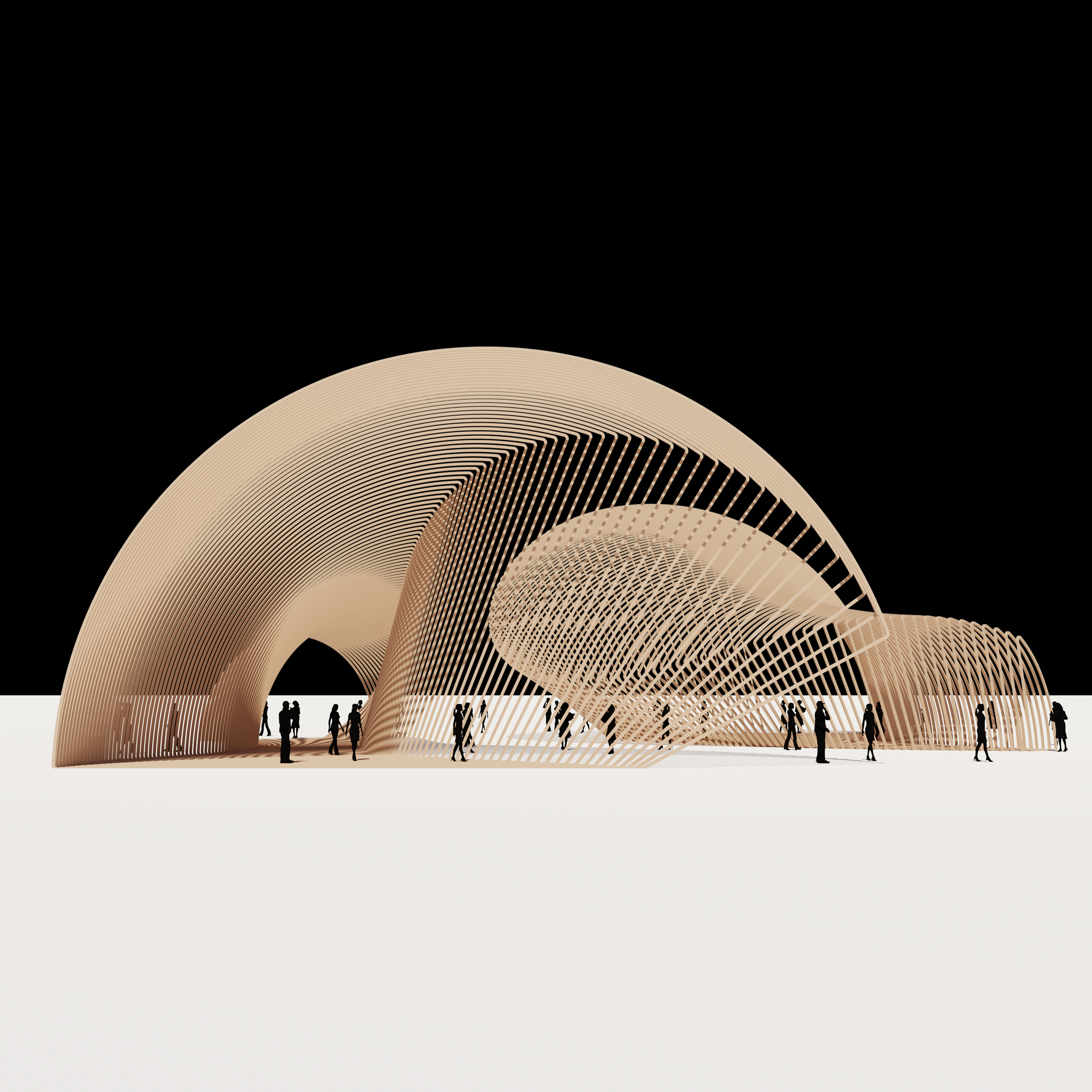 Parametric Arc Pavilion Rhino Grasshopper-8