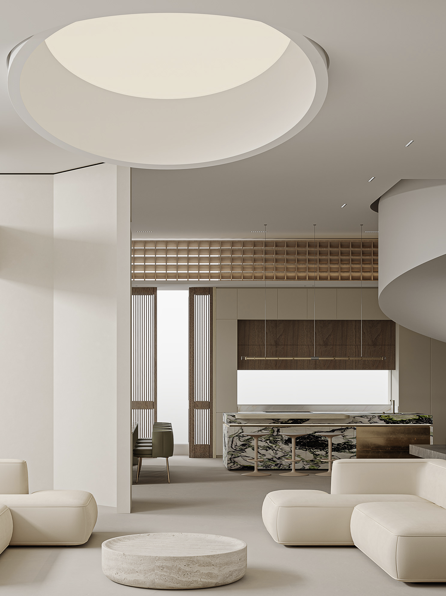 500㎡温柔干净的氛围感别墅-10