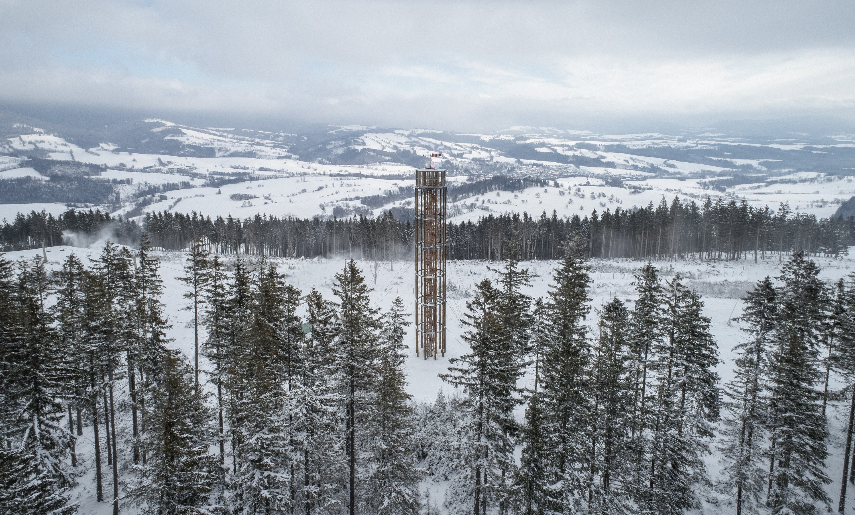 捷克 Kraličák 滑雪胜地观景塔-26