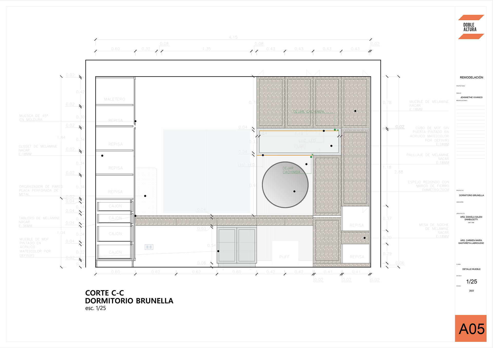 卧室·颜色与木材丨DOBLEALTURA ARQUITECTOS-11