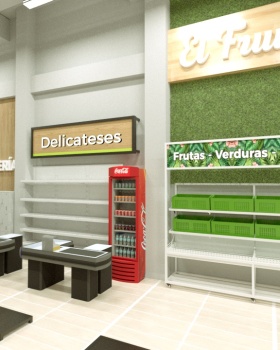 AMBIENTACION DE SUPERMERCADO SENCILLA
