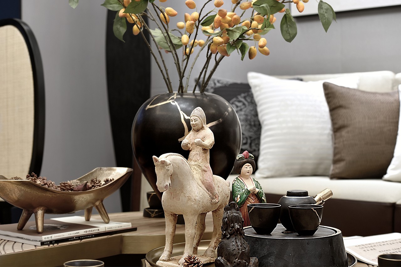 建正紫阙 | 禅意中式样板间设计-12