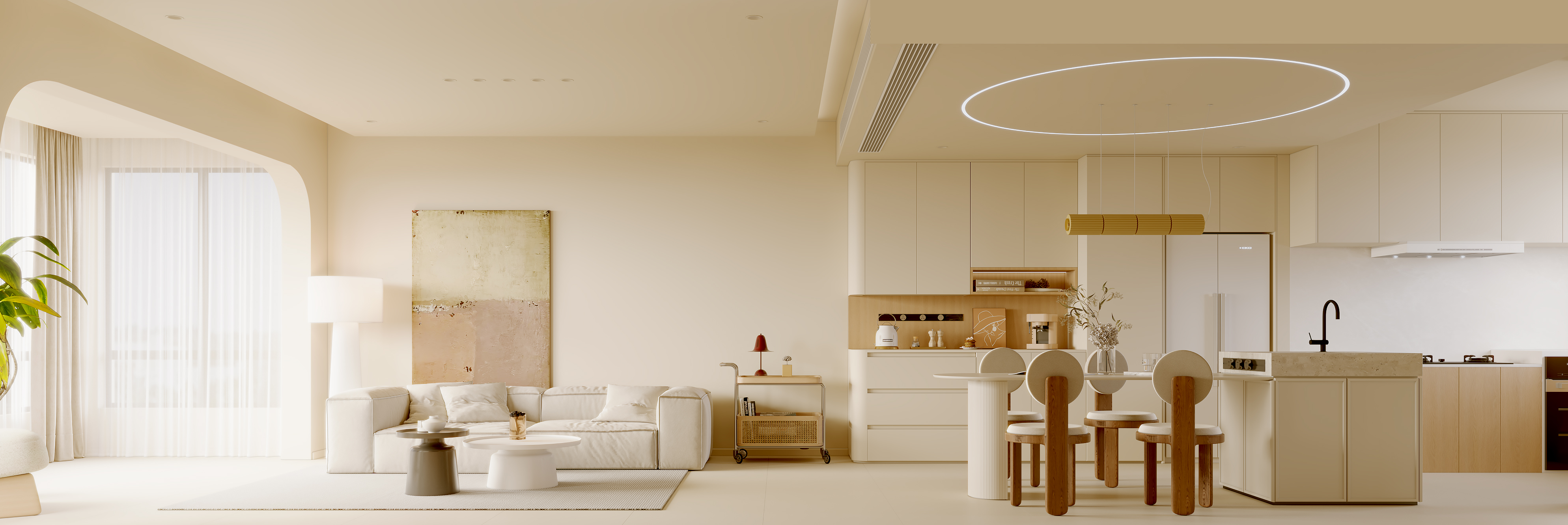 暖色别墅空间-15