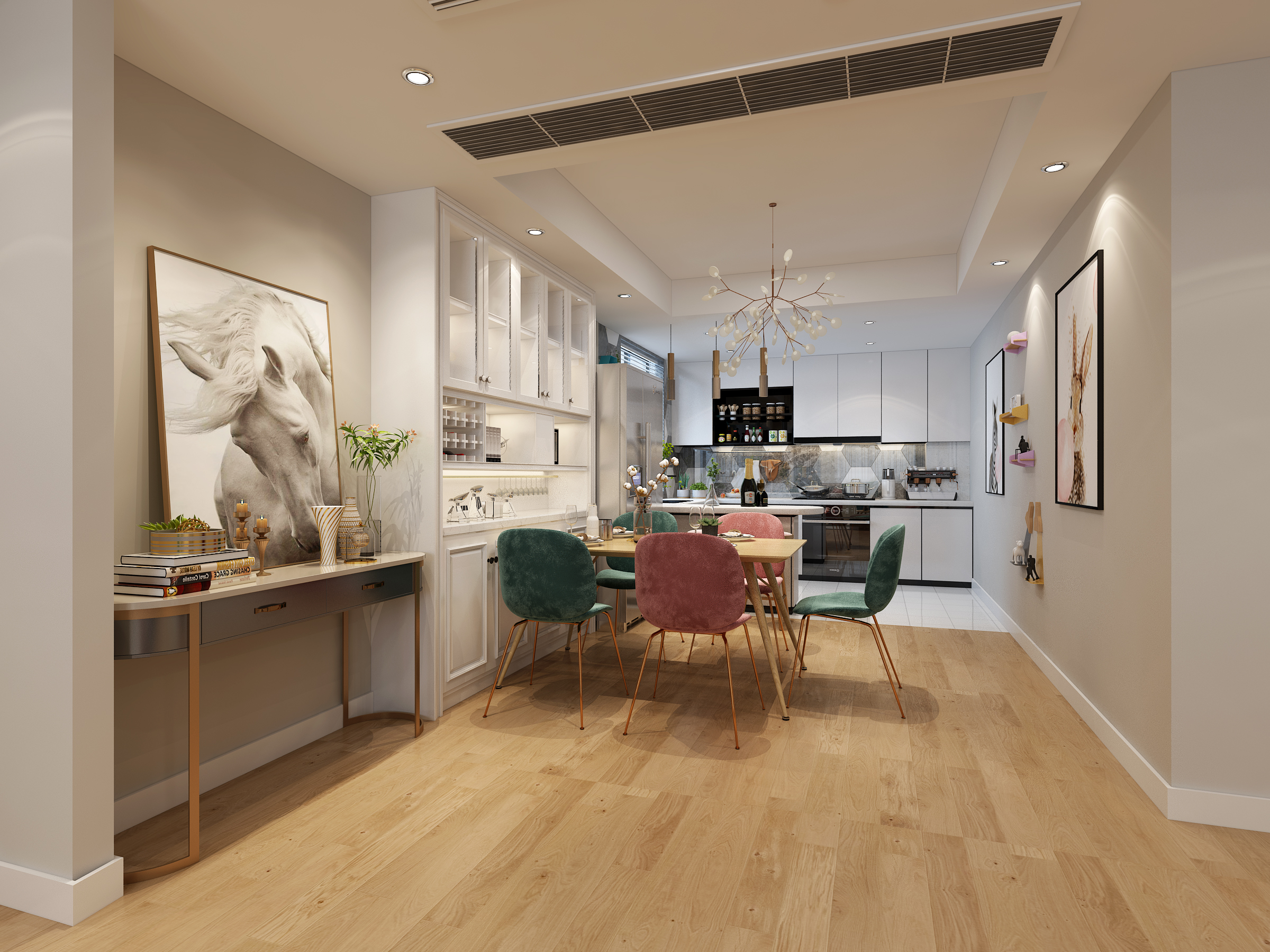 开放式空间设计，打造多功能玄关与客厅-2