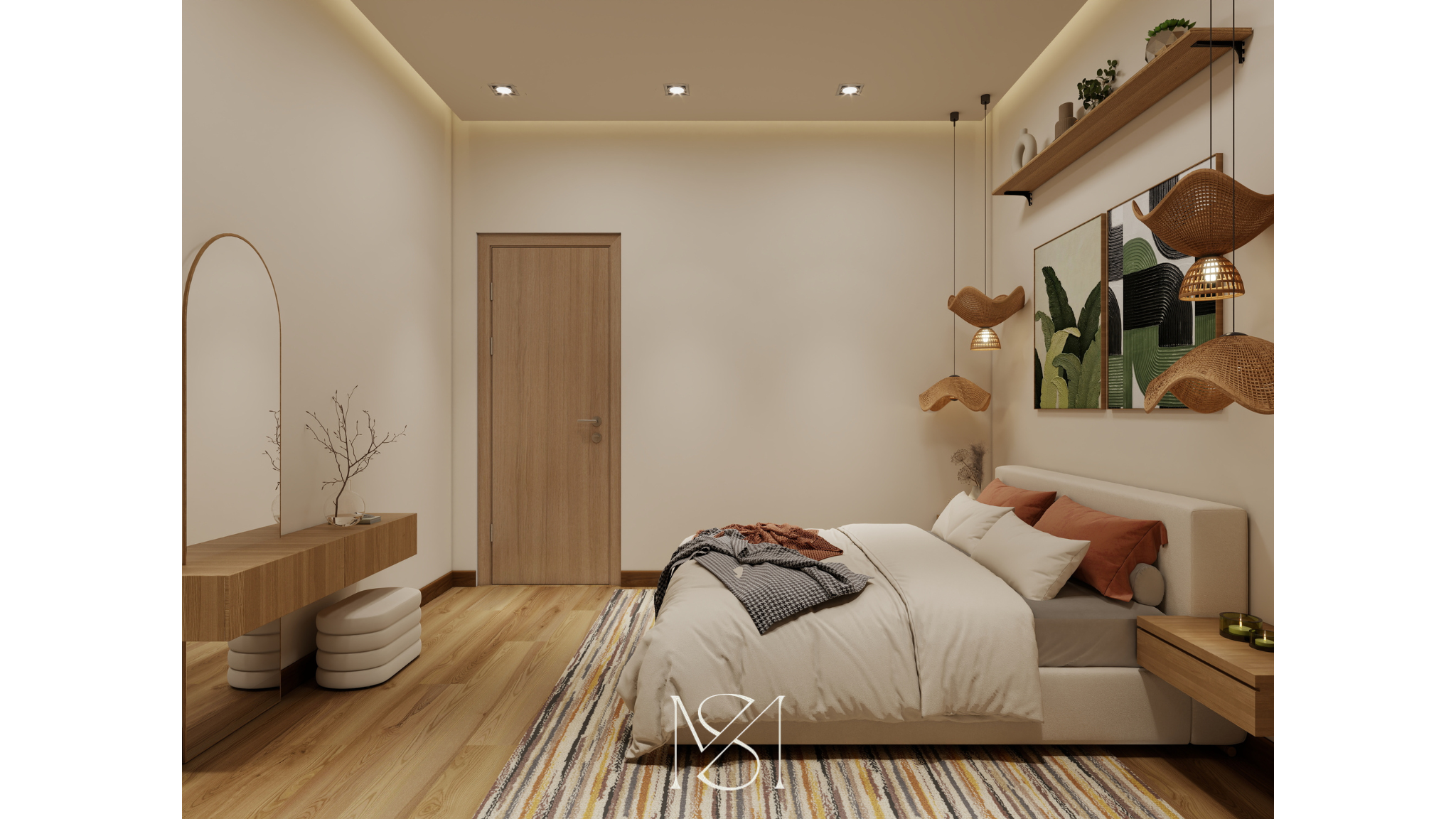 Boho Style Bedroom Design-4