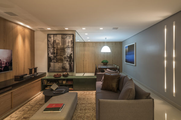 L型客厅现代装饰案例丨Nara Cunha-9