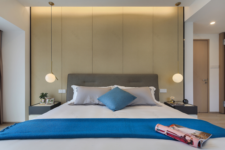 漾设计Young Design|深圳罗湖区京基云景梧桐—《山间新雨》-36