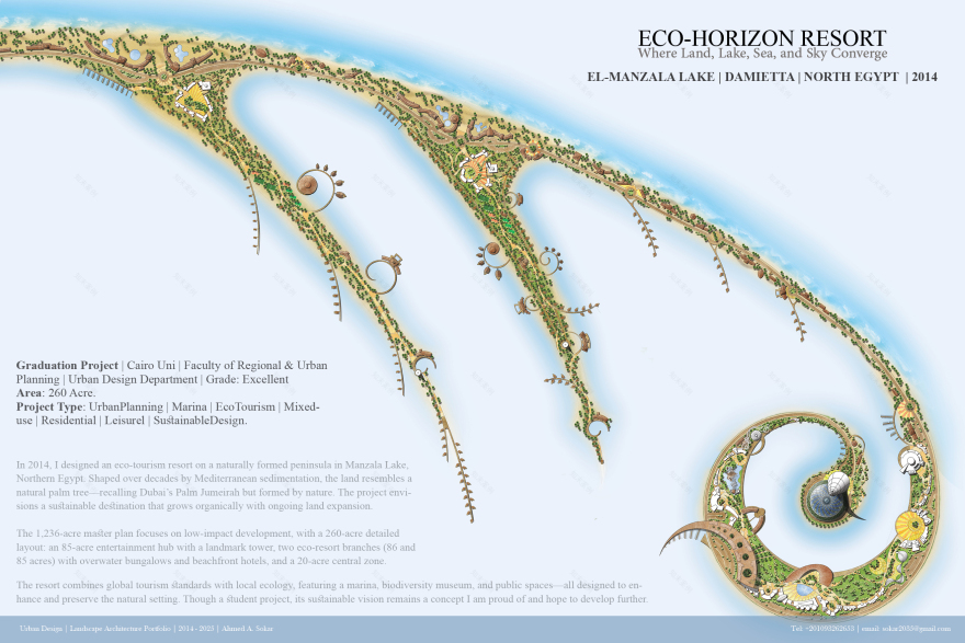 生态地平线度假村丨埃及丨开罗大学区域与城市规划学院城市设计系-10