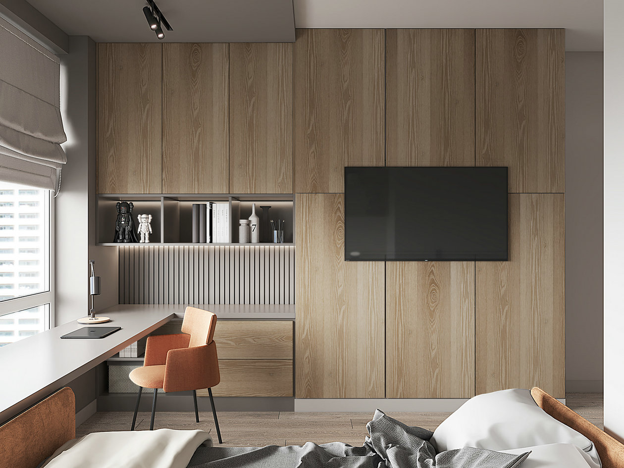 乌克兰基辅浅色系公寓设计-13