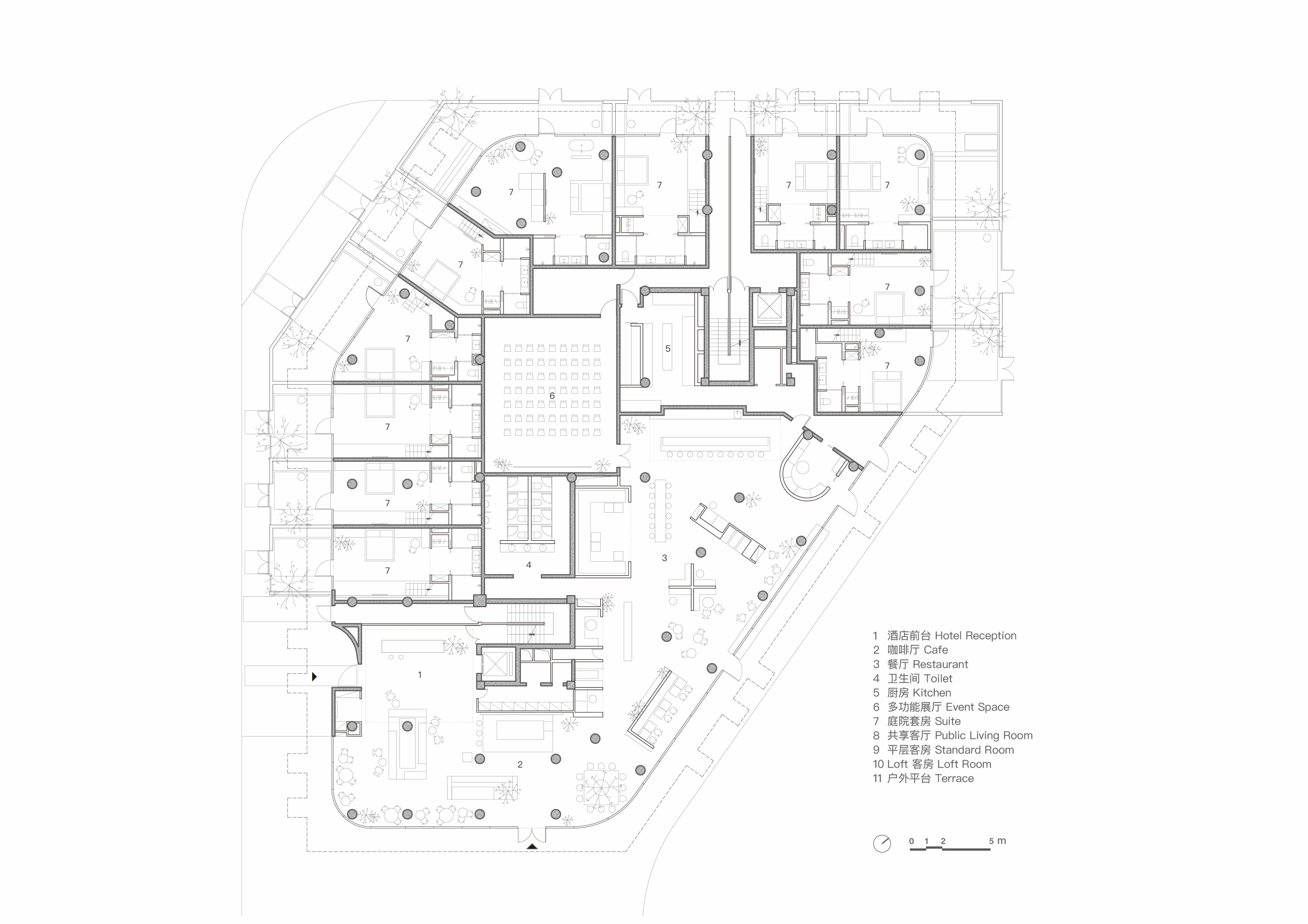 阿那亚唐舍酒店丨B.L.U.E. Architecture Studio-95