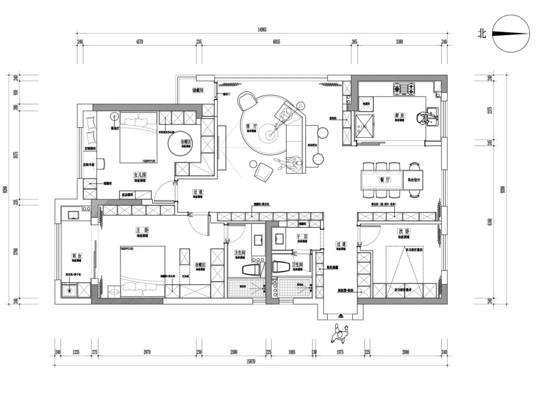 现代轻奢风杭州住宅丨中国杭州丨铭品装饰-16