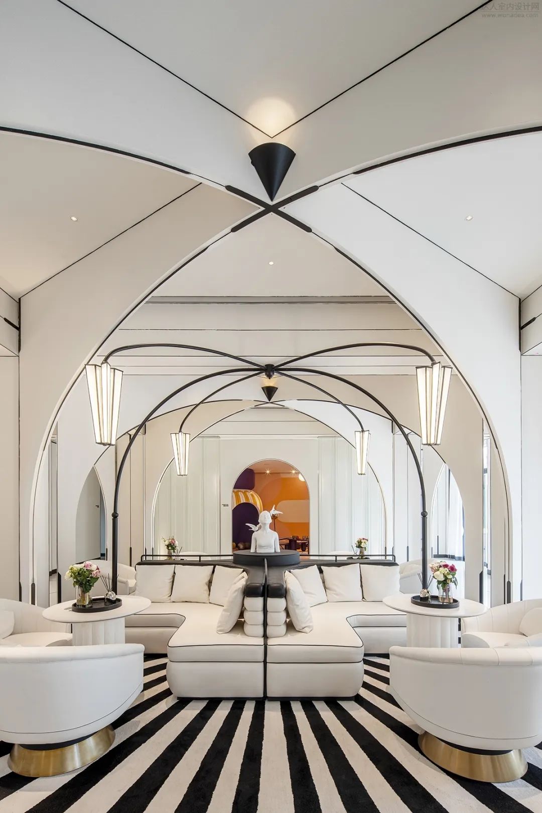 长春中海锦城售楼部 | 几何韵律中的优雅艺术空间-91