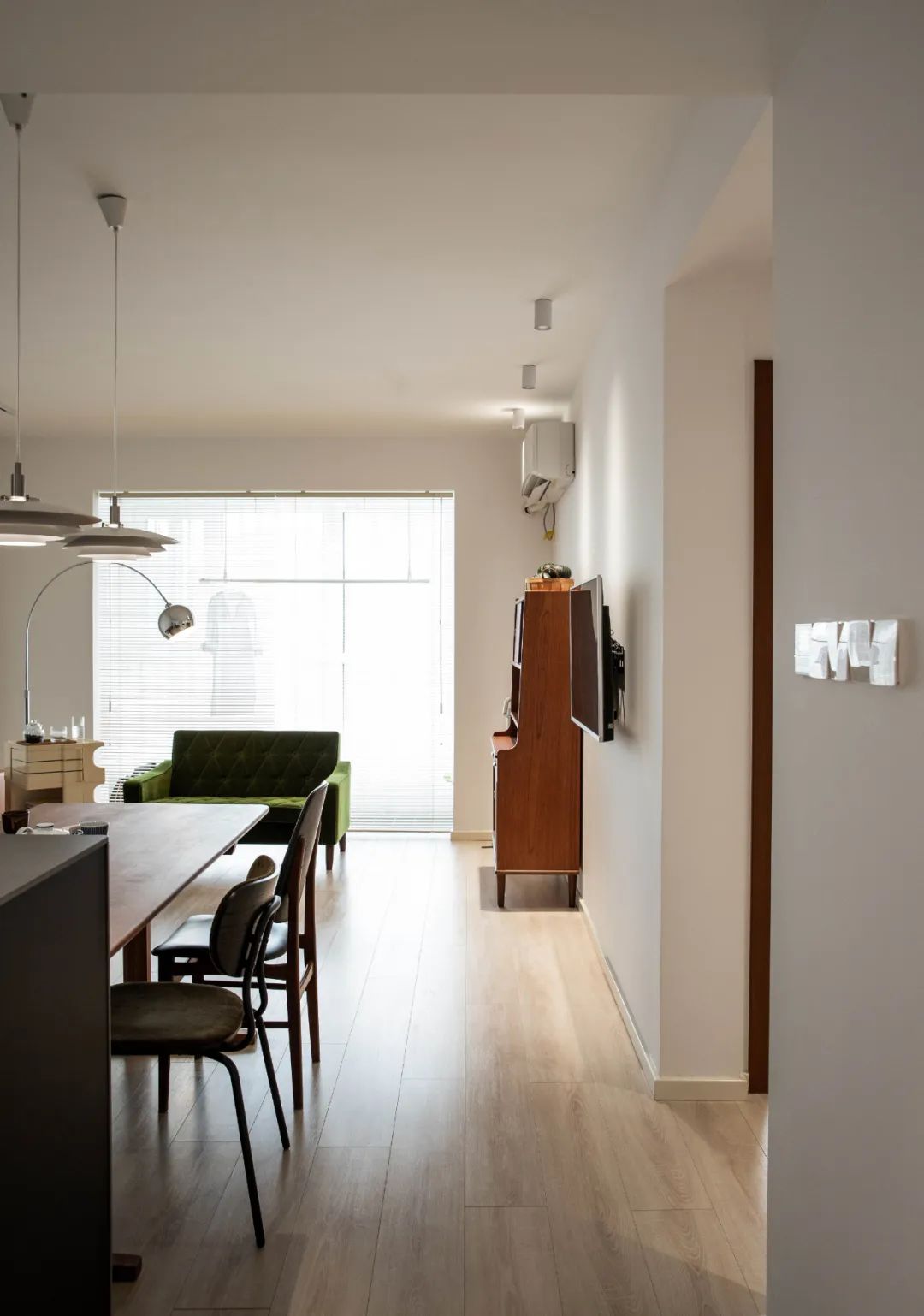 92㎡一人居,起居室,岛台加三分离,满满日系风-21