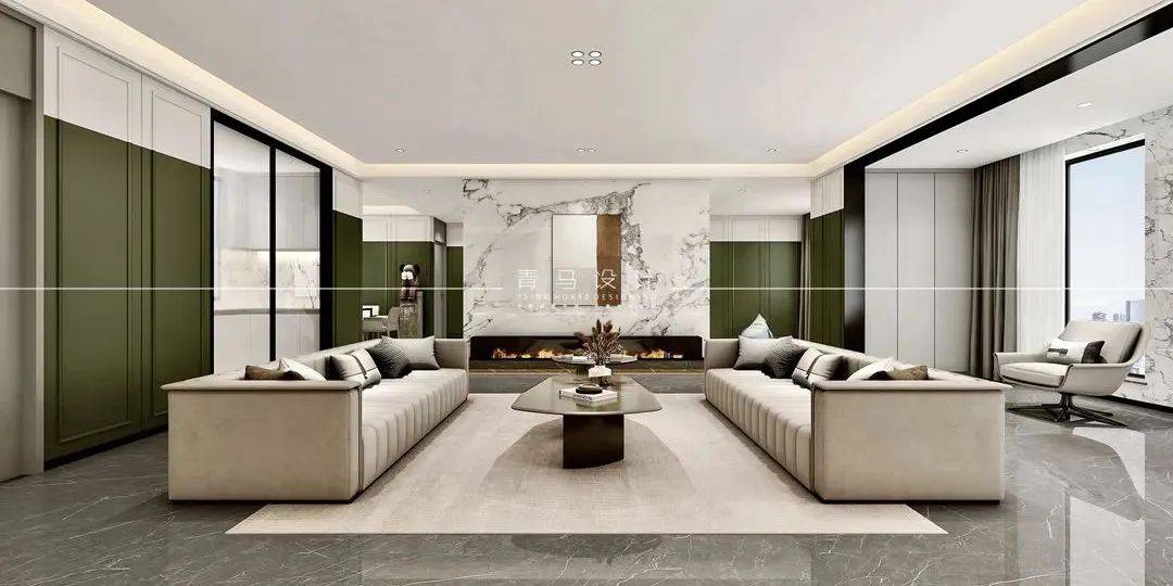 金辉世界城顶复现代轻奢别墅设计丨青马别墅设计-20