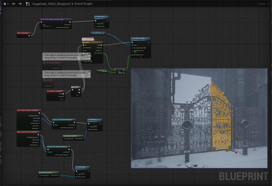 UE5 Dieselpunk winter city level (third-person) map-10