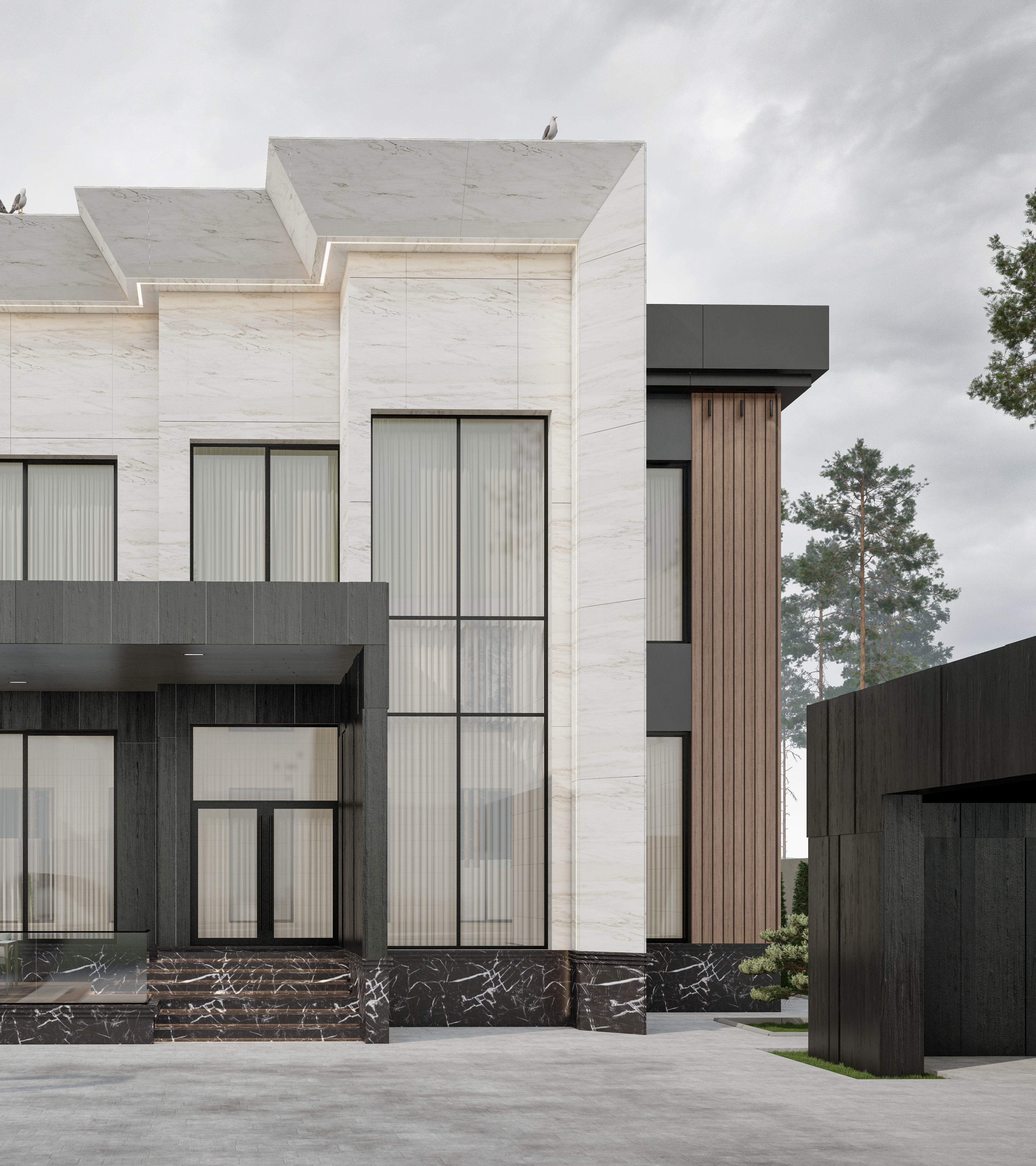 Exterior design for the city Almaty-4