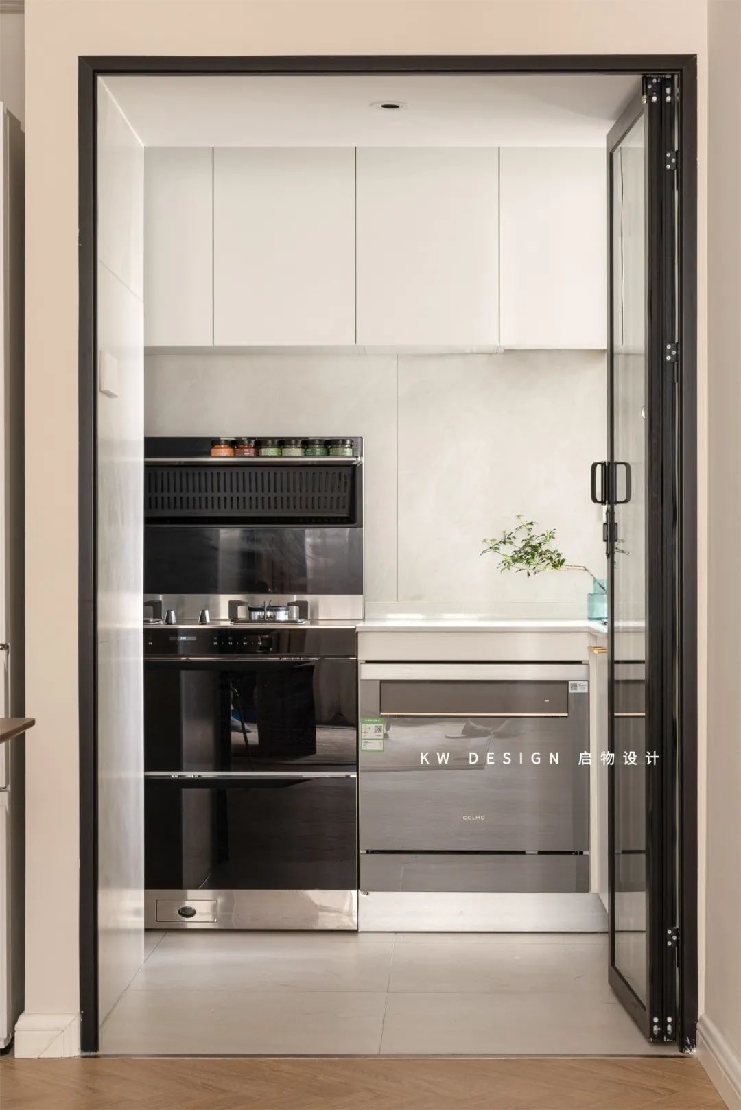 景新花园奶油轻法式住宅丨启物设计-39