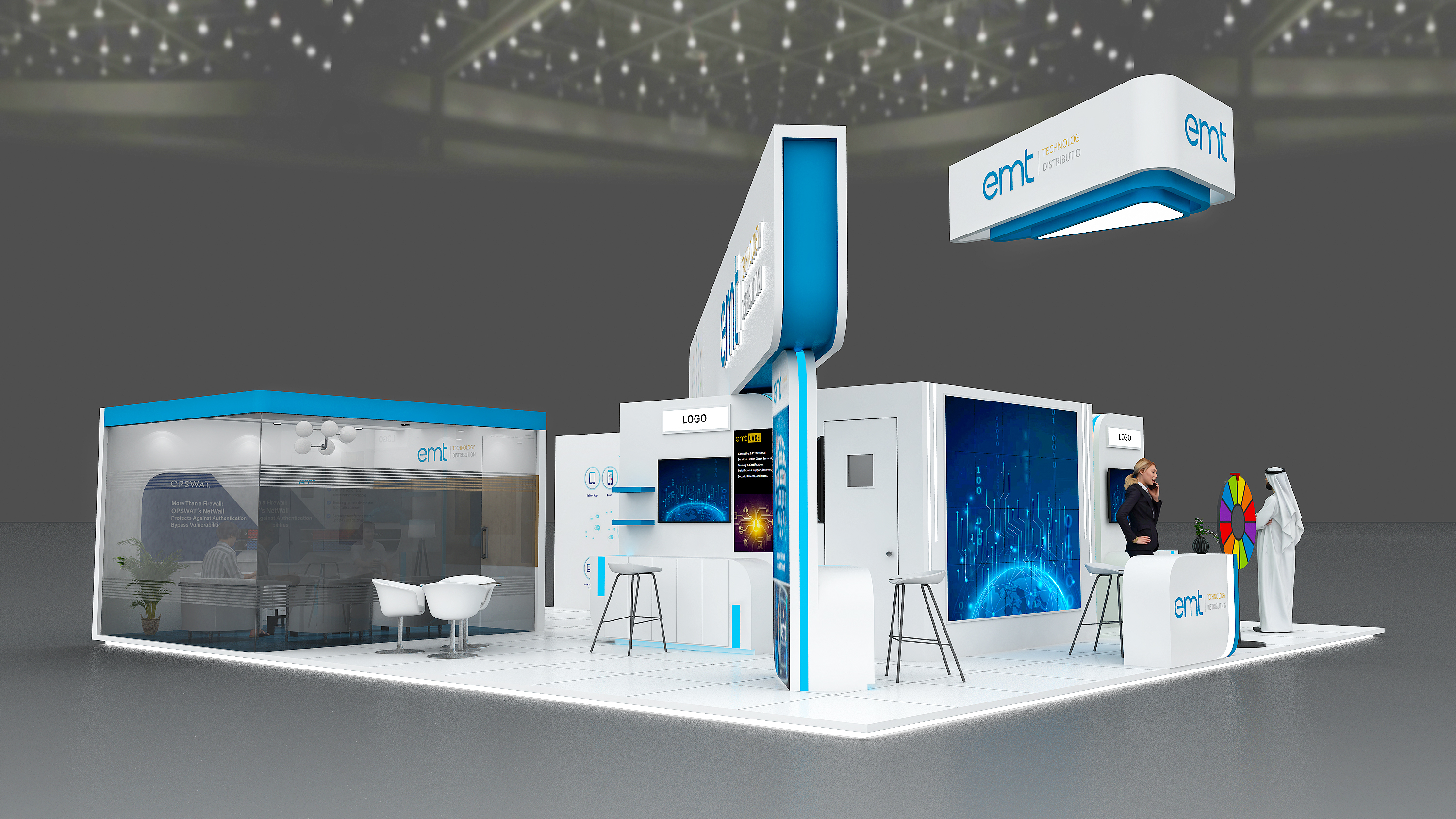 Design concept for exhibition stand - EMT-3