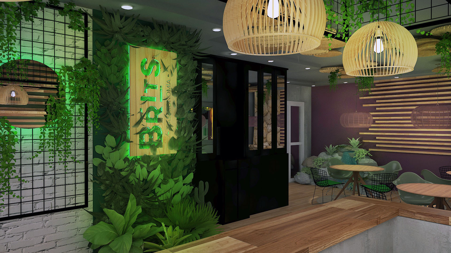 CENOGRAFIA AMBIENTAÇÃO - RESTAURANTE VEGANO-5