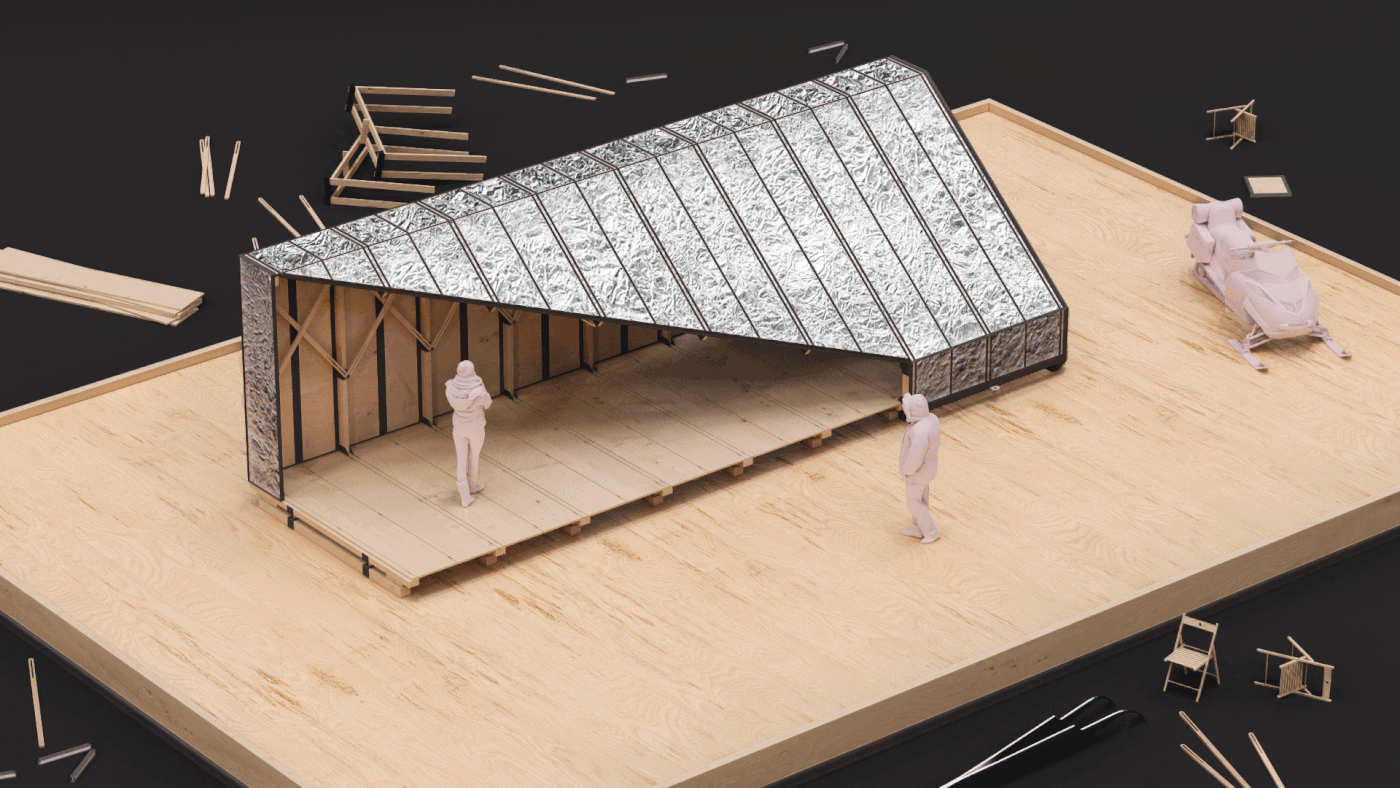 WARMING HUT 可折叠可移动雪地屋丨乌克兰丨Alexander Rekhlitskyi-10